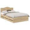 Cadre de lit Chêne Sonoma 120 x 200 cm Bois Ingénierie 547669547669