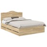 Cadre de lit Chêne Sonoma 140 x 200 cm Bois Ingénierie 547681547681
