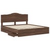 Cadre de lit Chêne brun 180 x 200 cm Bois Ingénierie 547686547686