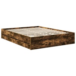 Cadre de lit Chêne fumé 150 x 200 cm Bois Ingénierie 547695547695