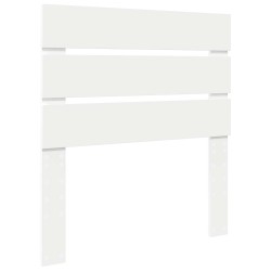 Cadre de lit Blanc et Argent 75 x 190 cm Bois d'ingénierie 547719547719