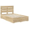 Cadre de lit Chêne Sonoma 135 x 190 cm Bois d'ingénierie 547735547735