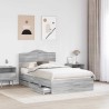 Cadre de lit Gris Sonoma 120 x 200 cm Bois Ingénierie 547756547756