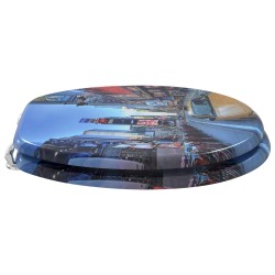 Siège de toilette à fermeture douce 2 pcs Gris 44 x 38 cm 547775547775