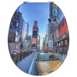 Siège de toilette à fermeture douce 2 pcs Gris 44 x 38 cm 547775547775