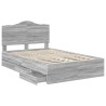 Cadre de lit Gris Sonoma 120 x 190 cm Bois Ingénierie 547786547786