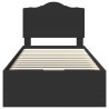 Cadre de lit avec tiroir Noir 100 x 200 cm Bois Ingénierie 547795547795