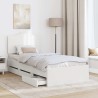 Cadre de lit avec tiroir Blanc 100 x 200 cm Bois Ingénierie 547796547796