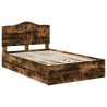 Cadre de lit Chêne Fumé 120 x 190 cm Bois Ingénierie 547797547797