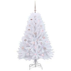 Sapin de Noël Artificiel à Branches Articulées Blanc 150 cm 547810547810