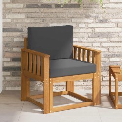 Canapé d’extérieur Bois d'acacia massif et polyester Naturel 547812547812