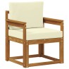 Canapé d’extérieur Bois d'acacia massif et polyester Naturel 547815547815