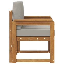 Canapé d’extérieur Bois d'acacia massif et polyester 547816547816