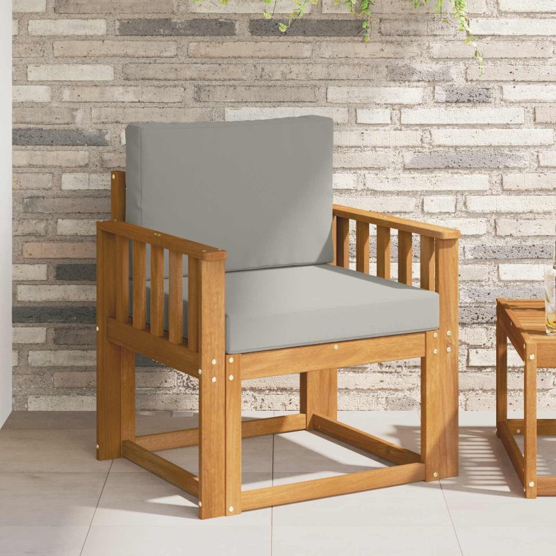 Canapé d’extérieur Bois d'acacia massif et polyester 547820547820