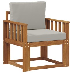 Canapé d’extérieur Bois d'acacia massif et polyester 547820547820