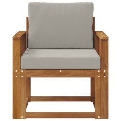 Canapé d’extérieur Bois d'acacia massif et polyester 547820547820