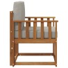 Canapé d’extérieur Bois d'acacia massif et polyester 547820547820