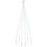 Sapin de Noël sur mât de drapeau 108 LED Blanc froid 180 cm 547822547822