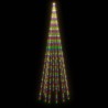 Sapin de Noël sur mât de drapeau 732 LED Colorées 500 cm 547825547825