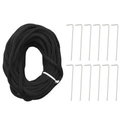 Sapin de Noël sur mât de drapeau 732 LED Colorées 500 cm 547825547825