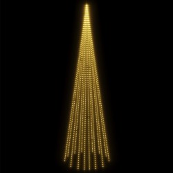 Sapin de Noël sur mât de drapeau 1134 LED Blanc chaud 800 cm 547826547826