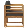 Canapé d’extérieur Bois d'acacia massif et polyester Naturel 547828547828