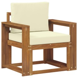 Canapé d’extérieur Bois d'acacia massif et polyester Naturel 547830547830