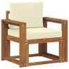 Canapé d’extérieur Bois d'acacia massif et polyester Naturel 547830547830