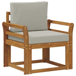 Canapé d’extérieur Bois d'acacia massif et polyester 547832547832