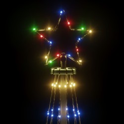 Arbre de Noël cône 732 LED Colorées 160x500 cm 547836547836
