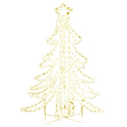 Arbre de Noël pliable avec LED Blanc chaud 87x87x93 cm 547841547841