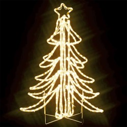 Arbre de Noël pliable avec LED Blanc chaud 87x87x93 cm 547841547841