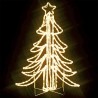 Arbre de Noël pliable avec LED Blanc chaud 87x87x93 cm 547841547841