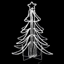 Arbre de Noël pliable avec LED Blanc chaud 87x87x93 cm 547841547841