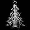 Arbre de Noël pliable avec LED Blanc chaud 87x87x93 cm 547841547841