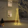 Arbre de Noël cône Blanc chaud 108 LED 70x180 cm 547843547843