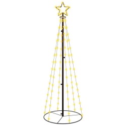 Arbre de Noël cône Blanc chaud 108 LED 70x180 cm 547843547843