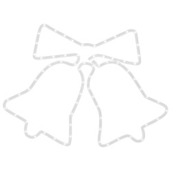 Figurine de cloches de Noël avec 72 LED 50x56 cm 547852547852