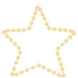 Figure d'étoile de Noël avec 48 LED blanc chaud 56 cm 547855547855