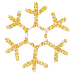 Figure de flocon de neige de Noël et 72 LED Blanc chaud 38x37cm 547856547856