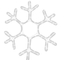 Figure de flocon de neige de Noël et 72 LED Blanc chaud 38x37cm 547856547856