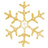 Figure de flocon de neige de Noël et 144LED Blanc chaud 59x59cm 547857547857