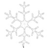 Figure de flocon de neige de Noël et 144LED Blanc chaud 59x59cm 547857547857