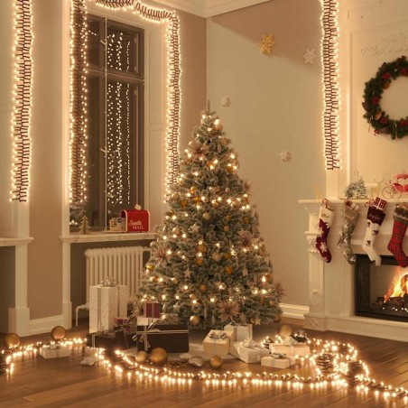 Guirlande lumineuse à LED groupées 400LED Blanc chaud 7,4 m PVC 547859547859