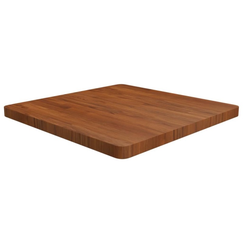 Dessus de table carré Marron foncé 70x70x4cm Bois chêne traité 547862547862