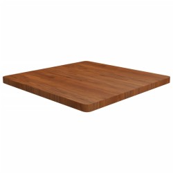 Dessus de table carré Marron foncé 80x80x4cm Bois chêne traité 547863547863