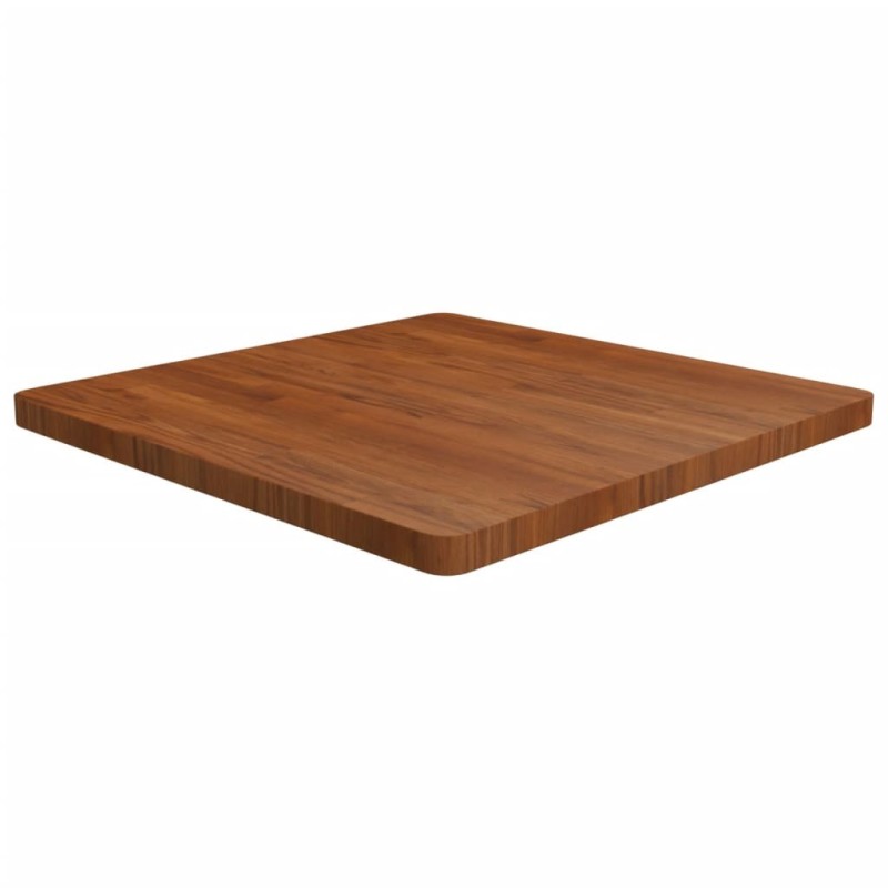 Dessus de table carré Marron foncé 80x80x4cm Bois chêne traité 547863547863