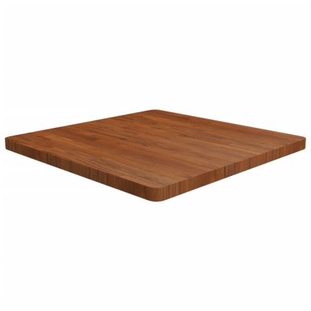 Dessus de table carré Marron foncé 80x80x4cm Bois chêne traité 547863547863