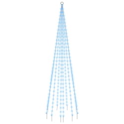 Sapin de Noël sur mât de drapeau 310 LED Bleues 300 cm 547866547866