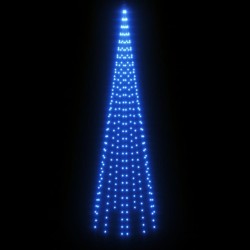 Sapin de Noël sur mât de drapeau 310 LED Bleues 300 cm 547866547866
